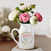 Thanks For Helping Us Grow - Family Personalized Custom Home Decor Flower Vase - House Warming Gift For Grandma, Mom