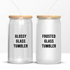 Glad We Matched - Couple Personalized Custom Glass Cup, Iced Coffee Cup - Gift For Husband Wife, Anniversary