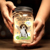 Custom Photo My Heart Was Not Ready To Lose You - Memorial Personalized Custom Mason Jar Light - Sympathy Gift For Pet Owners, Pet Lovers