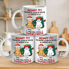 On Naughty List We Regret Nothing - Cat Personalized Custom Mug - Christmas Gift For Pet Owners, Pet Lovers