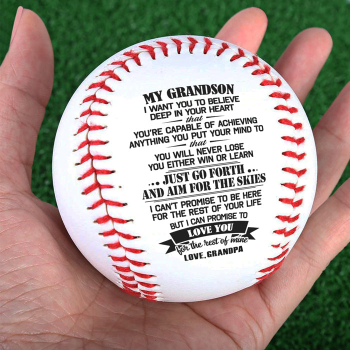 I Can Promise To Love You For The Rest Of Mine - Family Baseball - Gift For Grandson From Grandpa