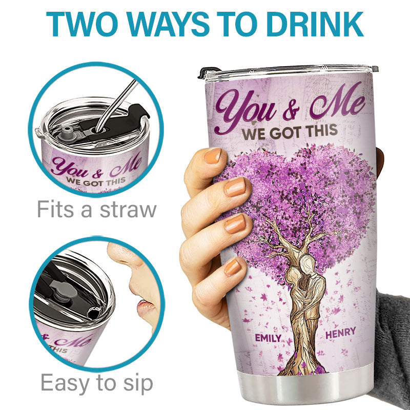 You Are My Queen Forever - Couple Personalized Custom Tumbler - Gift For Husband Wife, Anniversary