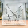 True Friends Are Great Riches - Bestie Personalized Custom Square Shaped Acrylic Plaque - Gift For Best Friends, BFF, Sisters