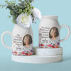 Custom Photo Someone We Love Is In Heaven - Memorial Personalized Custom Home Decor Flower Vase - Sympathy Gift For Family Members