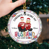 You Are My Christmas Wish - Couple Personalized Custom Ornament - Ceramic Round Shaped - Christmas Gift For Husband Wife, Anniversary