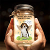 Custom Photo My Heart Was Not Ready To Lose You - Memorial Personalized Custom Mason Jar Light - Sympathy Gift For Pet Owners, Pet Lovers